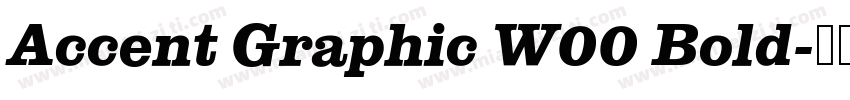 Accent Graphic W00 Bold字体转换